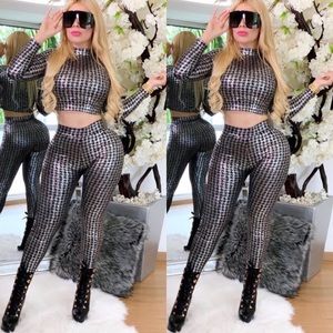 Metallic 2 piece set